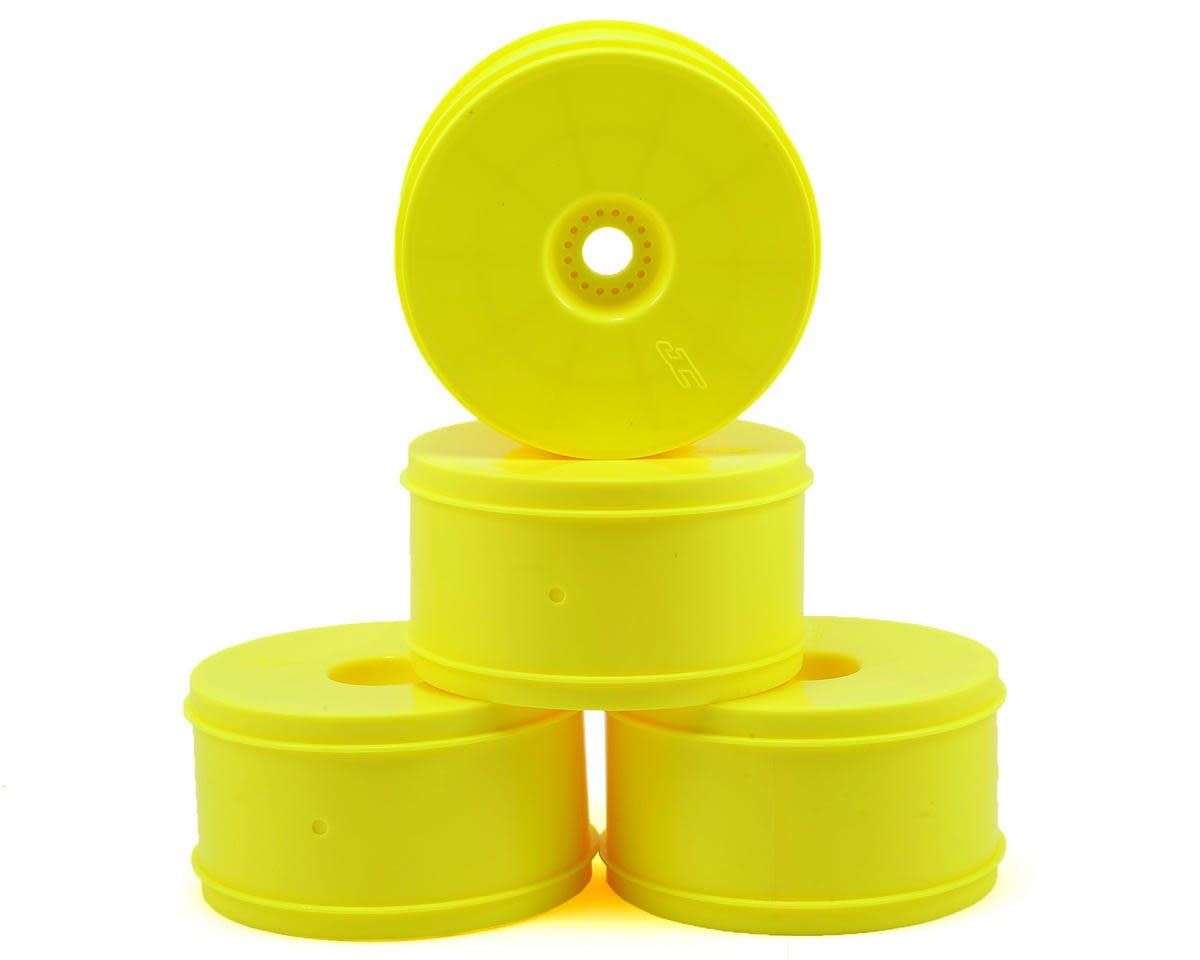 #3369Y JConcepts Bullet 4.0" Standard Offset 1/8 Truck Wheels (4) (Yellow)