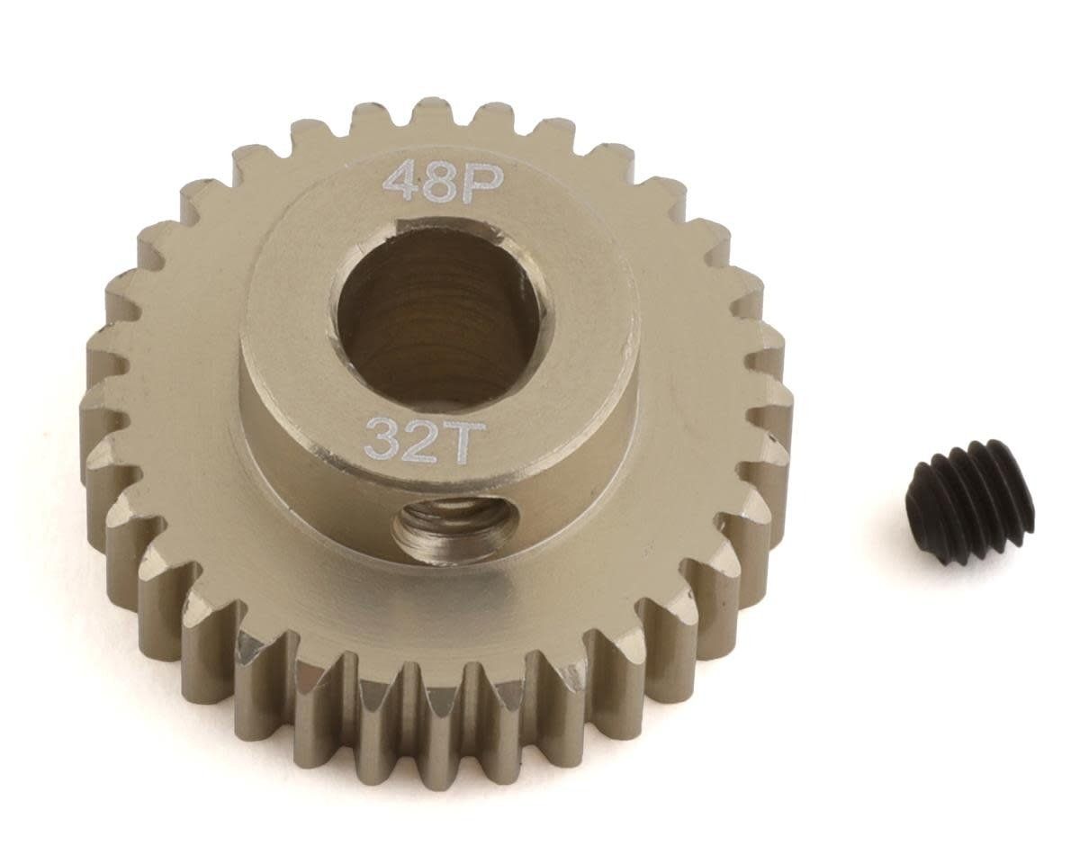 #PTK-8652 ProTek RC 48P Lightweight Hard Anodized Aluminum Pinion Gear (5.0mm Bore) (32T)