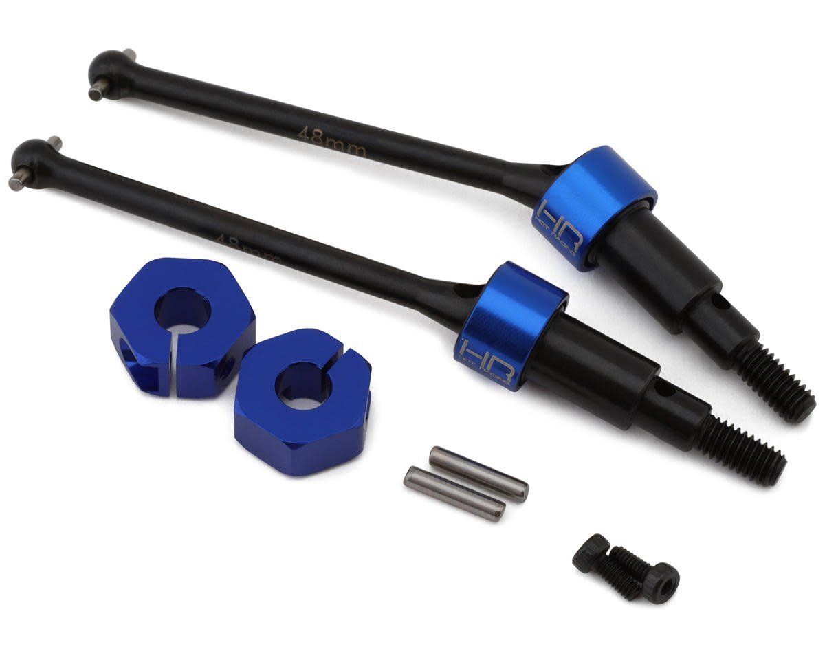 #GRM288XF Hot Racing Arrma Grom HD Steel Front Drive Shaft Set (Blue) (2) (48mm)