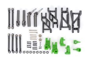 #9181-GRN Traxxas Outer Driveline &amp; Suspension Upgrade Kit, extreme heavy duty, green (fits Slash® 2WD)