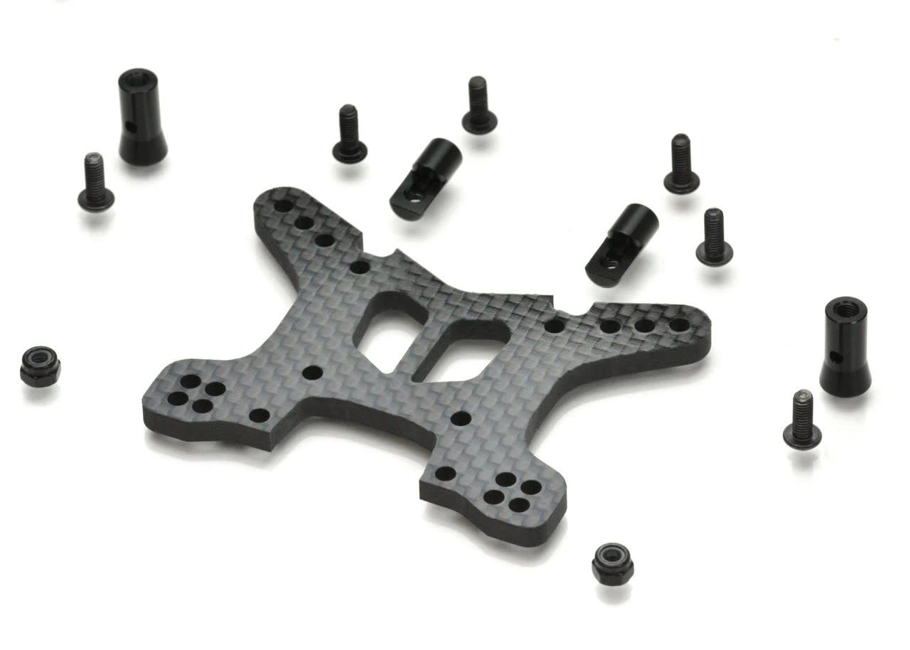 Exotek Racing SLASH 4X4 CARBON FIBER SHOCK TOWER- FRONT, 4WD SLASH/ RALLY #2214