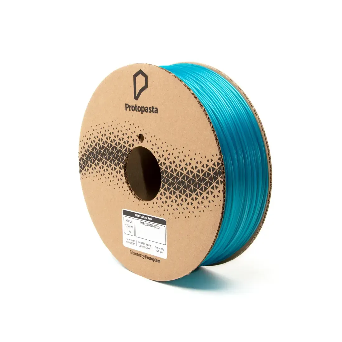 Protopasta Sheyb Designs Glitter's Mane Teal HTPLA 1.75mm 1kg Spool #WS051710-020