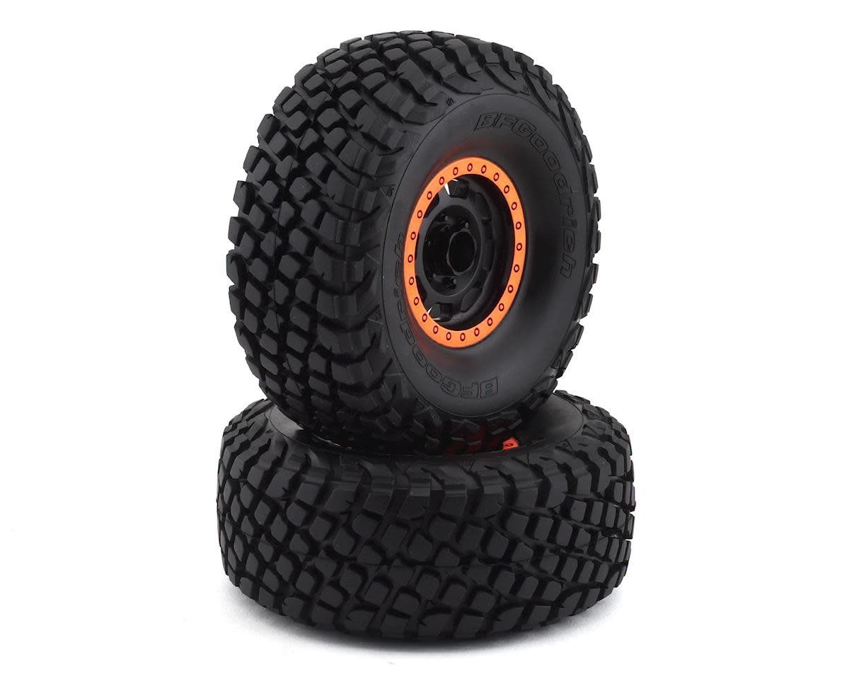 #8472  Traxxas Unlimited Desert Racer Pre-Mounted BFGoodrich Baja KR3 Tires w/Method Racing Beadlock Wheels (Black/Orange) (2)