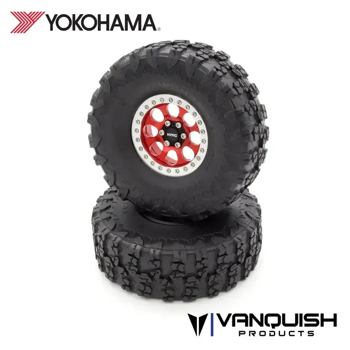 #VPS10106 Vanquish Products Yokohama Geolandar X-MT 2.2 Tires (2) Red Compound