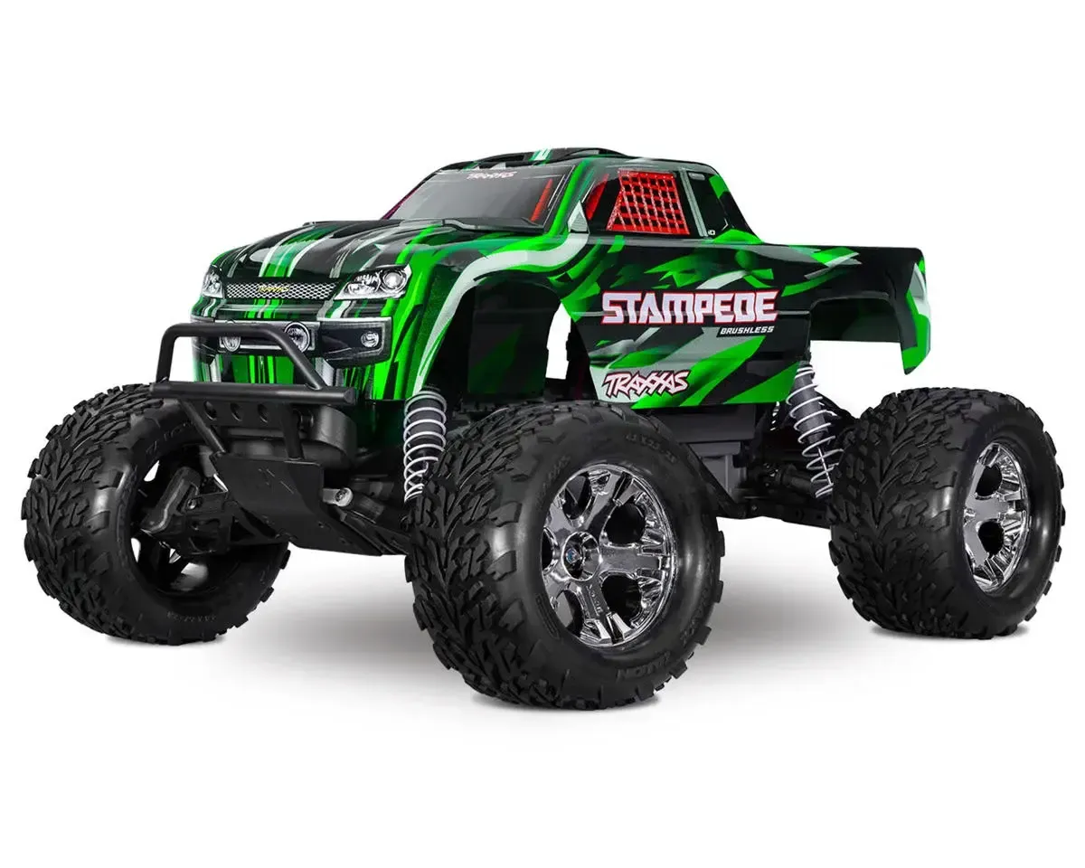 #36354-4-GRN  Traxxas Stampede BL-2s HD RTR 1/10 2WD Brushless Monster Truck (Green) w/BL-2s ESC &amp; TQ 2.4GHz Radio
