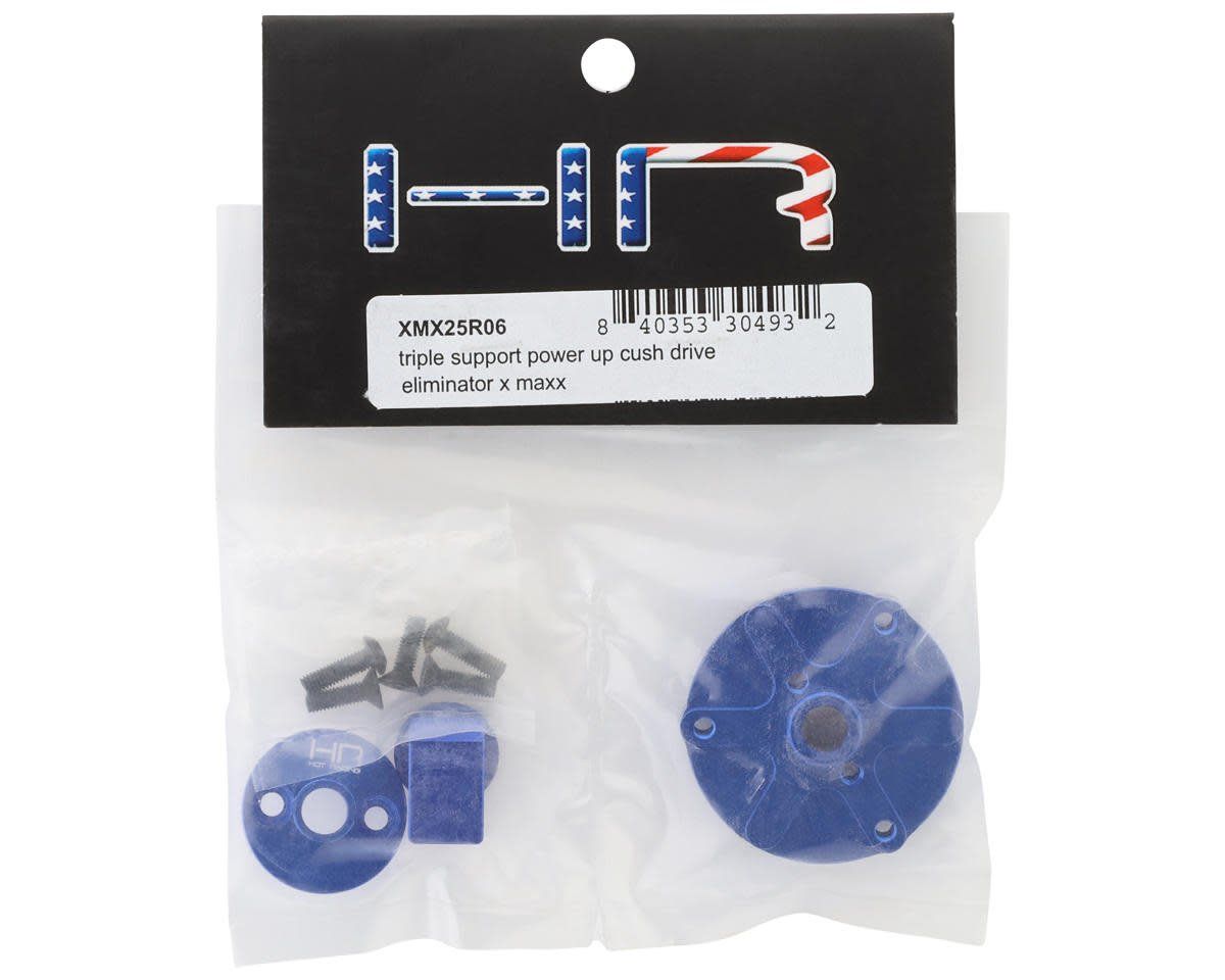 #XMX25R06 Hot Racing Triple Support Power Up Cush Drive Eliminator Set for Traxxas® XRT™ (Blue)