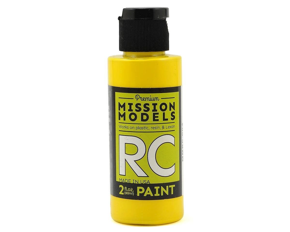 #MMRC-004  Mission Models Yellow Acrylic Lexan Body Paint (2oz)