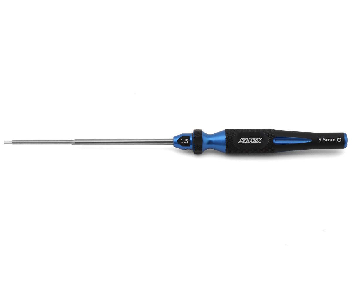 Samix FCX24 2-in-1 Hex Wrench/Nut Driver (Blue) (1.5mm Hex/5.5mm Nut) #SAMFCX24-SD15-BLU
