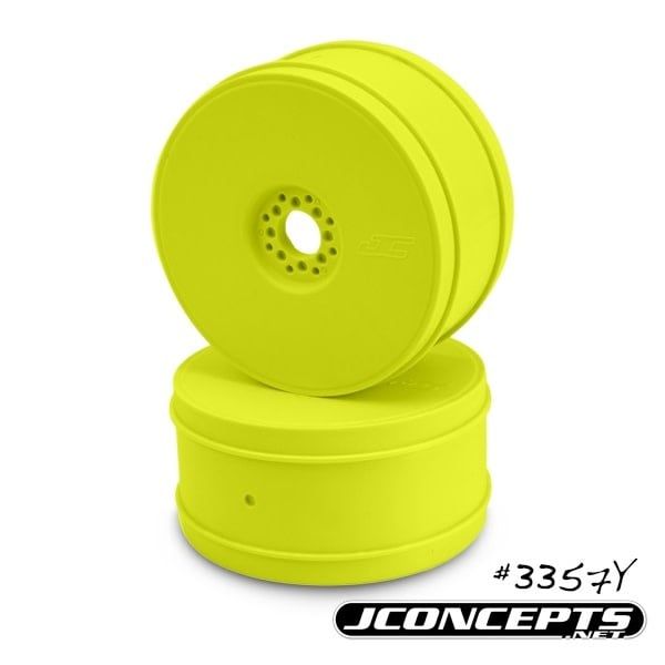 #3357Y JConcepts Bullet, 1/8th Buggy Wheel, Yellow, 83mm, 4pc
