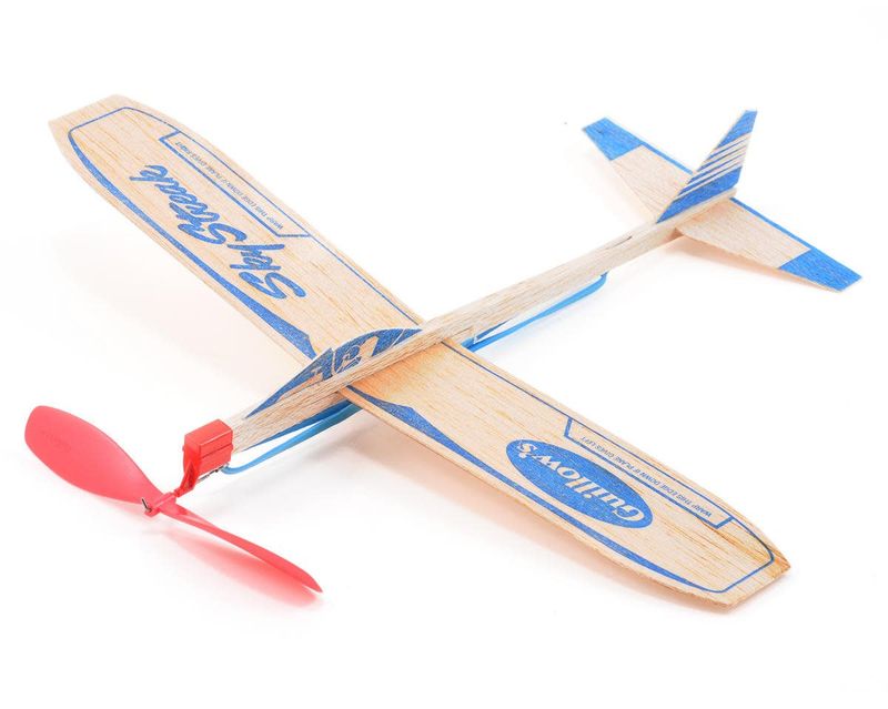 #GUI50 Guillows Sky Streak Balsa Rubber Band Propeller Powered Glider