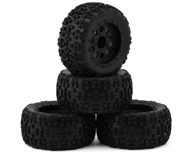 #ASC21620  Team Associated Reflex 14MT Pre-Mounted Tires (4) (Black)