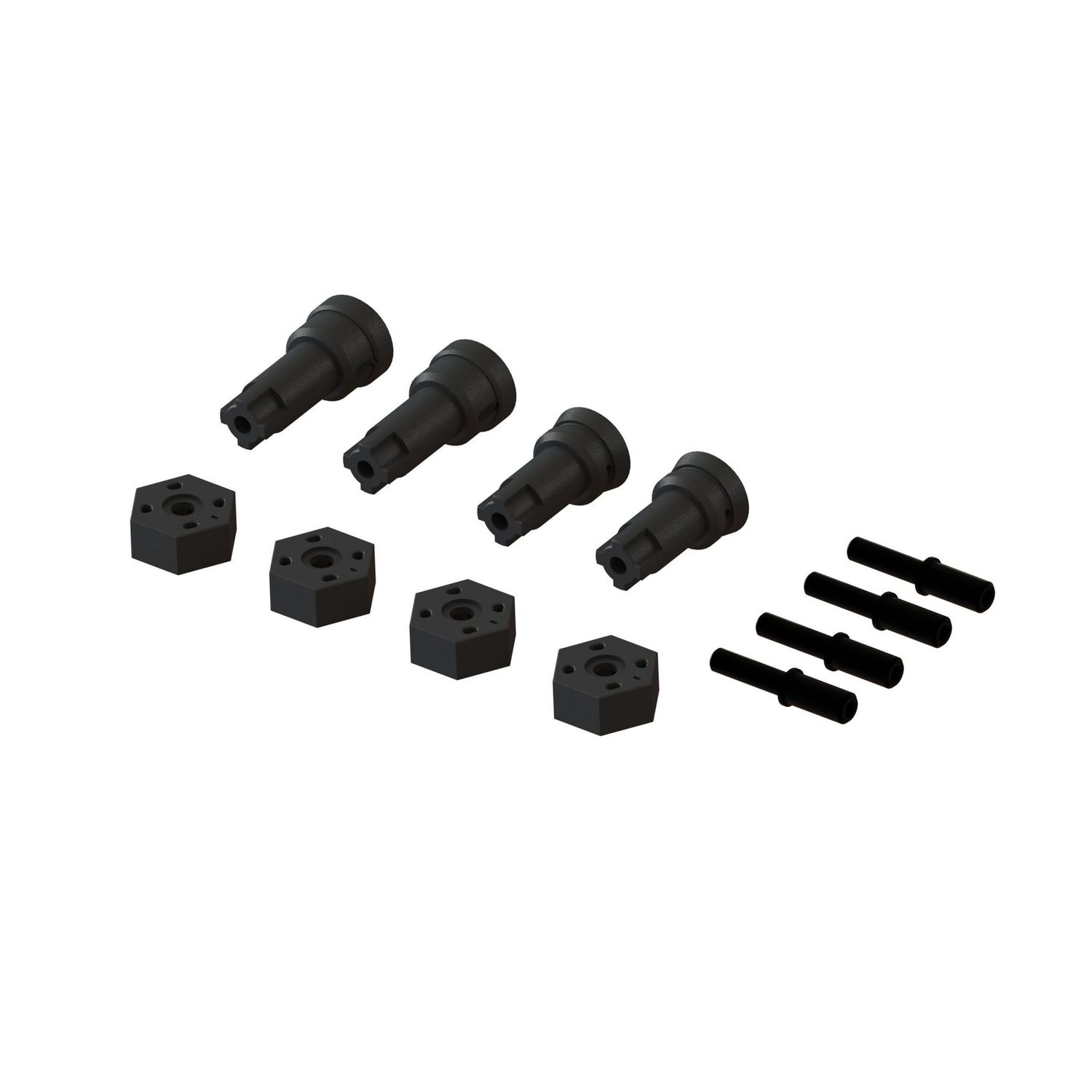 #ARA311229 Arrma Wheel Axle and Hub Set B: GROM