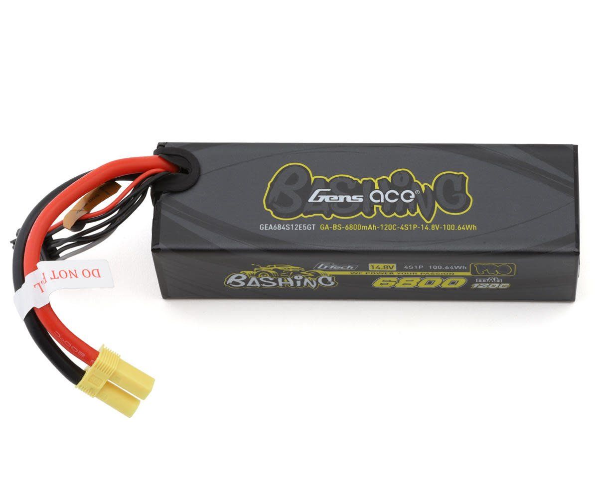 #684S12E5GT Gens Ace G-Tech 4S Bashing Series Hardcase LiPo Battery 120C (14.8V/6800mAh) w/EC5 Connector
