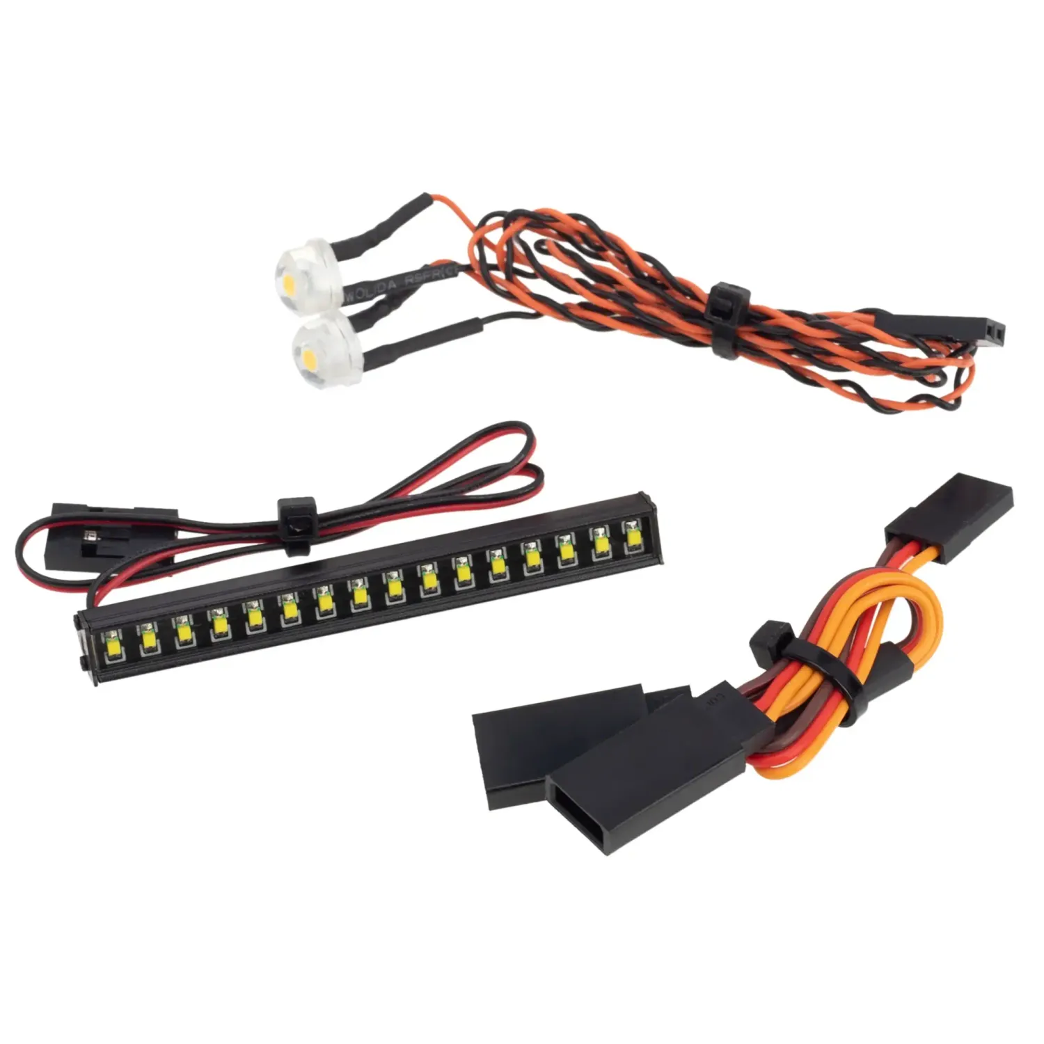 #HD0157-TRX4M-16LED-YELLOW 8MM  MEUS Racing TRX4M Ripper 16LED Light Kit Lemon Yellow + 8MM Headlight for 1/18 TRX4M Ripper V1 V2
