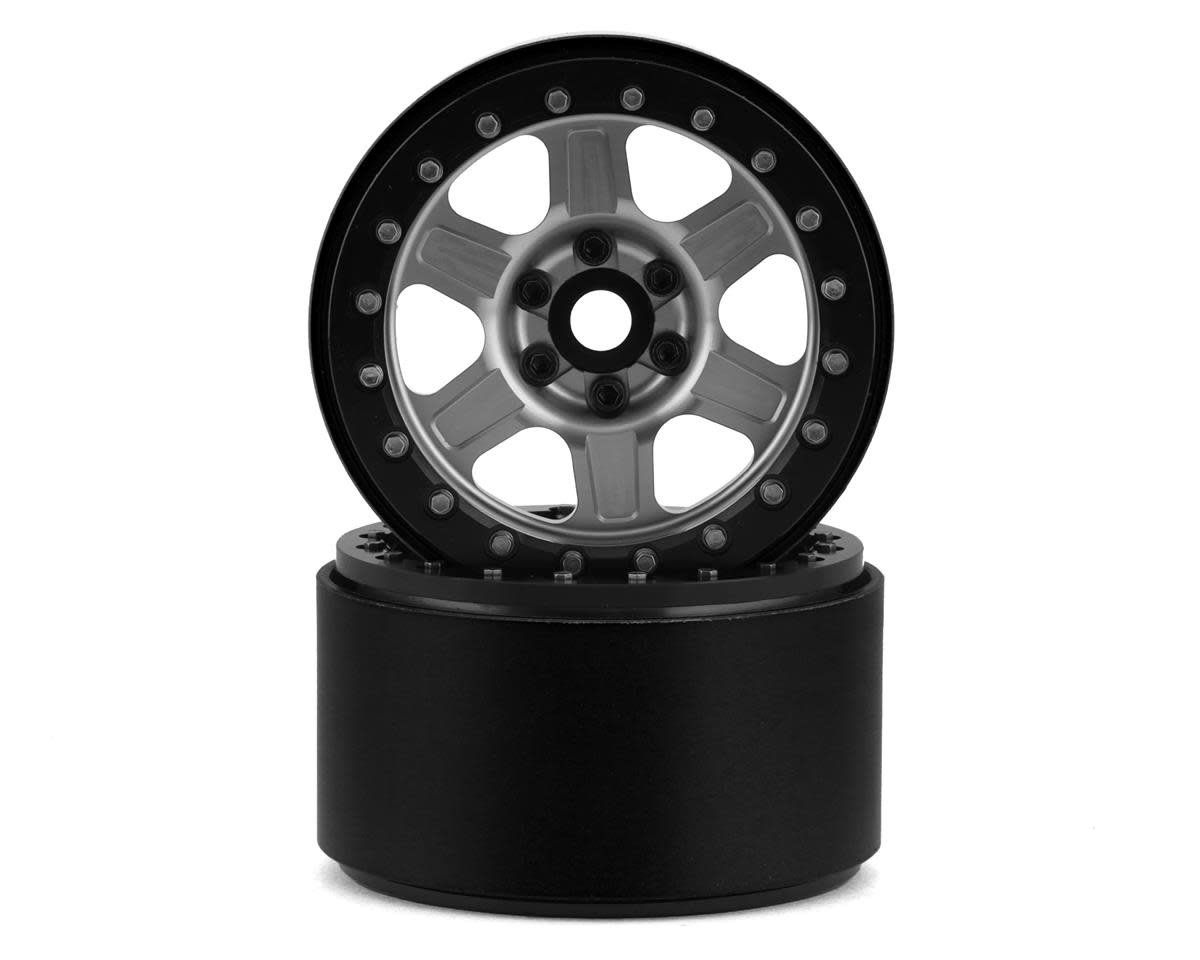#SSD00429 SSD RC Challenger 2.2" Beadlock Crawler Wheels (Silver) (2)