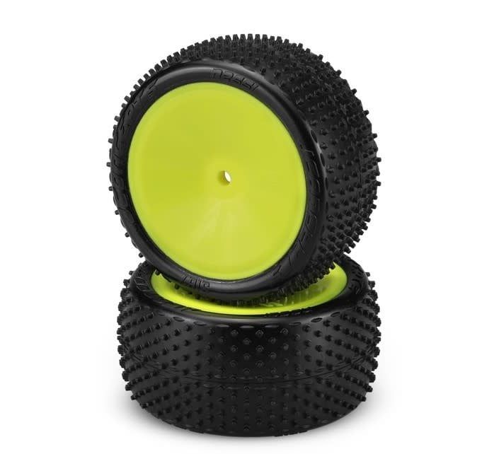 3167-201021 JConcepts Nessi, Pink Compound, Pre-mounted on 3348Y Wheels, Fits 1/10th Rear 2WD and 4WD Vehicles