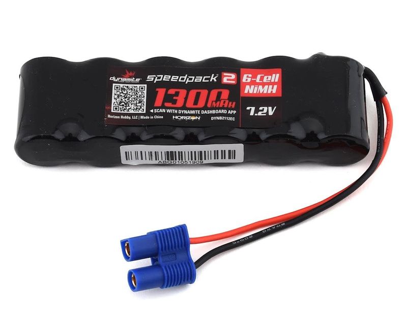 Summer Sale #DYNB2112EC Dynamite Speedpack2 7.2V 1300mAh 6C NiMH, 2/3A Flat, EC3