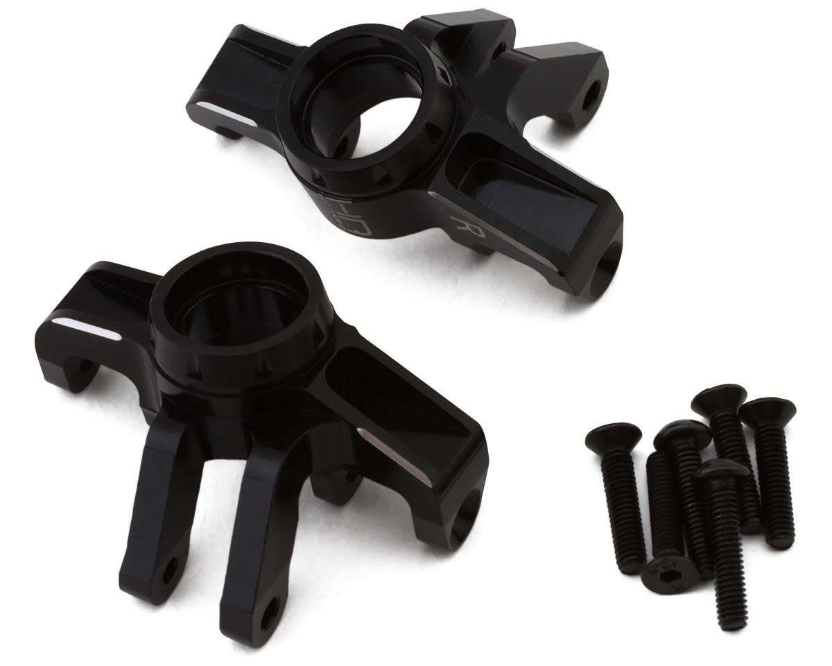 #GRM2101 Hot Racing Arrma Grom Aluminum Front Steering Knuckle Set (Black) (2)