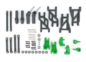 #9182-GRN Traxxas  Outer Driveline &amp; Suspension Upgrade Kit, extreme heavy duty, green (fits Bandit® or Drag Slash®)