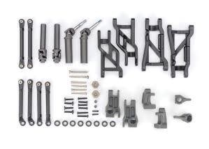 #9181-GRAY Traxxas Outer Driveline &amp; Suspension Upgrade Kit, extreme heavy duty, gray (fits Slash® 2WD)