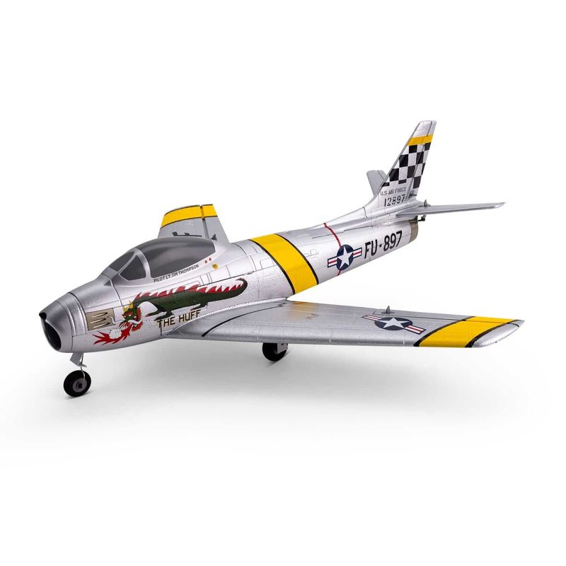 #EFLU7050 E-flite UMX F-86 Sabre 30mm EDF Jet BNF Basic with AS3X and SAFE Select