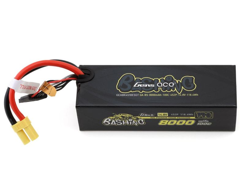 Summer Sale #GEA8K4S10E5GT Gens Ace G-Tech Smart 4S LiPo Battery 100C (14.8V/8000mAh) w/EC5 Connector