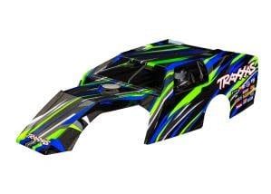 #10411-GRN Traxxas Body, Slash® Mudboss, green (painted, decals applied) (assembled with front &amp; rear body mounts and body support for clipless mounting)