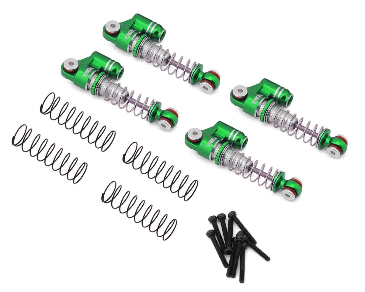 #X002SH2ECL Treal Hobby Axial SCX24 Aluminum Threaded Shocks (Green) (4)