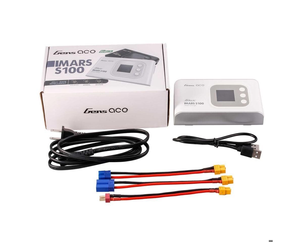 #GEAS100-UW Gens Ace IMars S100 G-Tech Smart AC Balance Battery Charger (6S/10A/100W) (White)