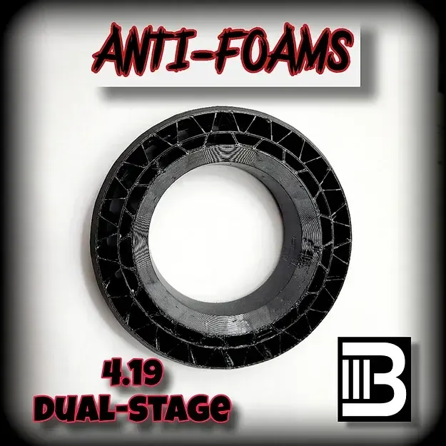#ANTI-FOAMS(4.19)DS   3Brothers 4.19" Dual-stage anti-foams. 1.9" rim size.(1-pair)