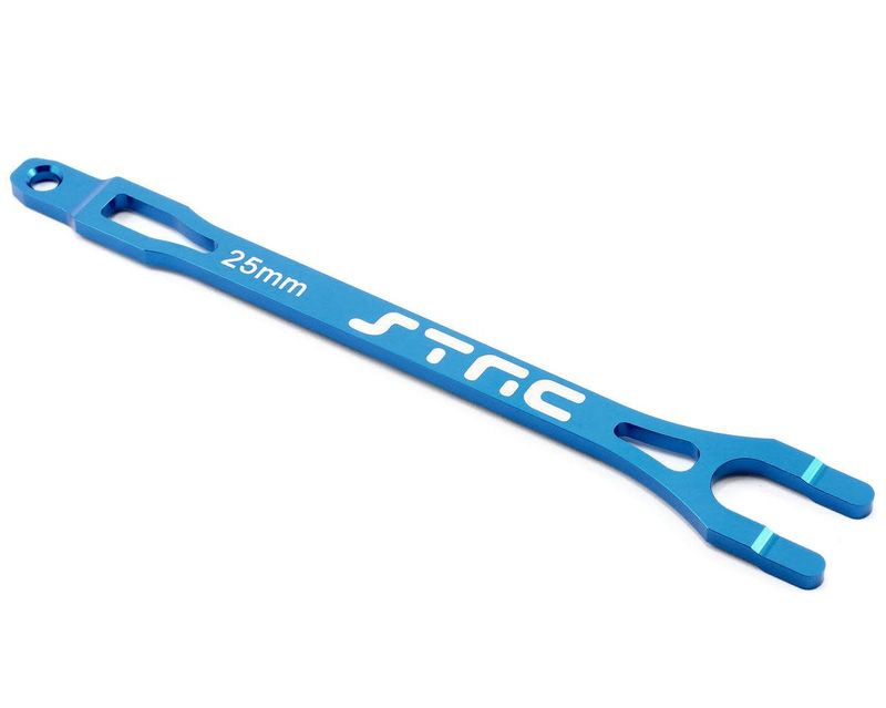 #ST3727B ST Racing Concepts Aluminum Battery Strap for Traxxas Slash (Blue)