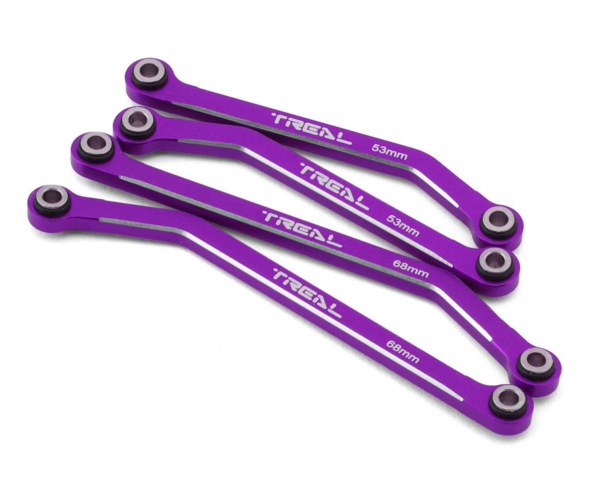 #X003Q5GYST Treal Hobby Aluminum High Clearance Lower Suspension Links for Traxxas TRX-4M (Purple) (4)
