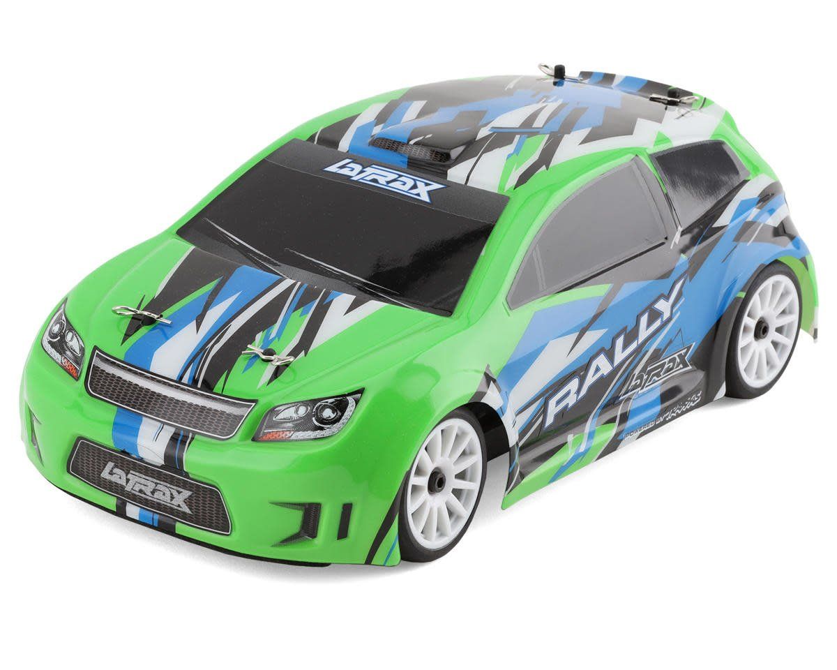 #75054-5-GRNX  Traxxas 1/18 Latrax Rally RTR 4WD Electric Rally Car (Green/Blue) w/2.4GHz Radio, Battery &amp; AC Charger
