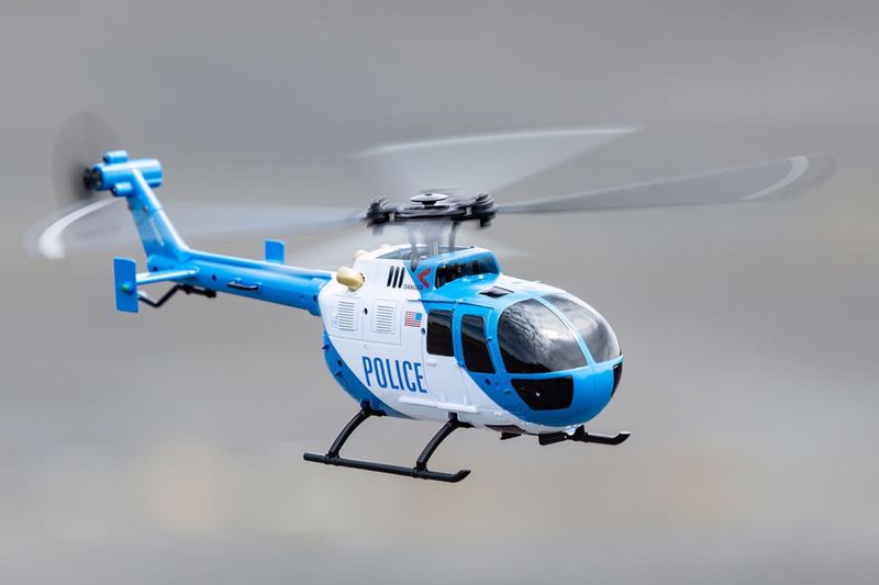 #RGR6051  Rage RC Hero-Copter, 4-Blade RTF Helicopter; Police