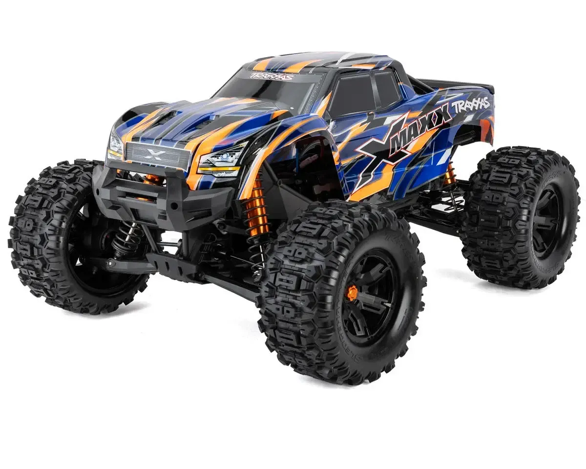#77096-4-ORNG Traxxas X-Maxx 8S 1/6 4WD Brushless RTR Monster Truck (Orange) w/2.4GHz TQi Radio, TSM &amp; Belted Tires