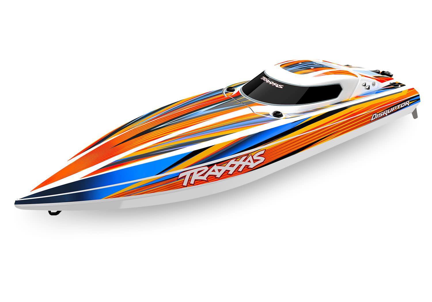#106064-4-ORNG Traxxas Disruptor 4s Boat, Orange