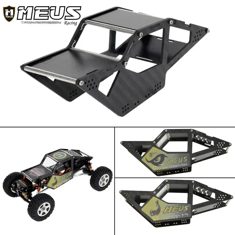 #HD0008-SCX24-LCG-RIPPER-CAGE  Meus Racing 1/24 Carbon Fiber Cage Body Shell For Axial SCX24 C10 JLU Ford Bronco
