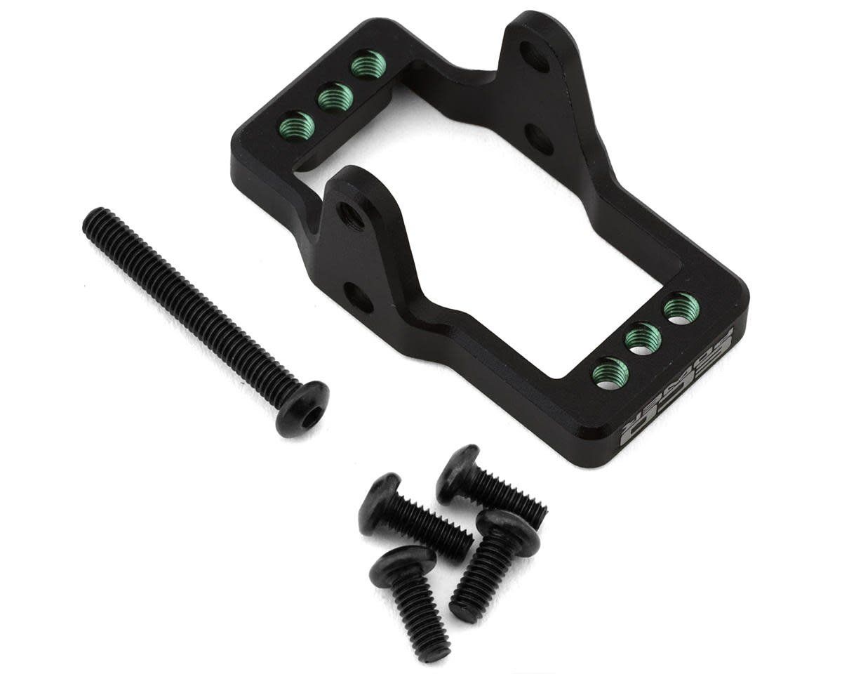 #ECP-3072 EcoPower CNC-Machined Aluminum Servo Mount for Traxxas™ TRX-4M (Black &amp; Green)