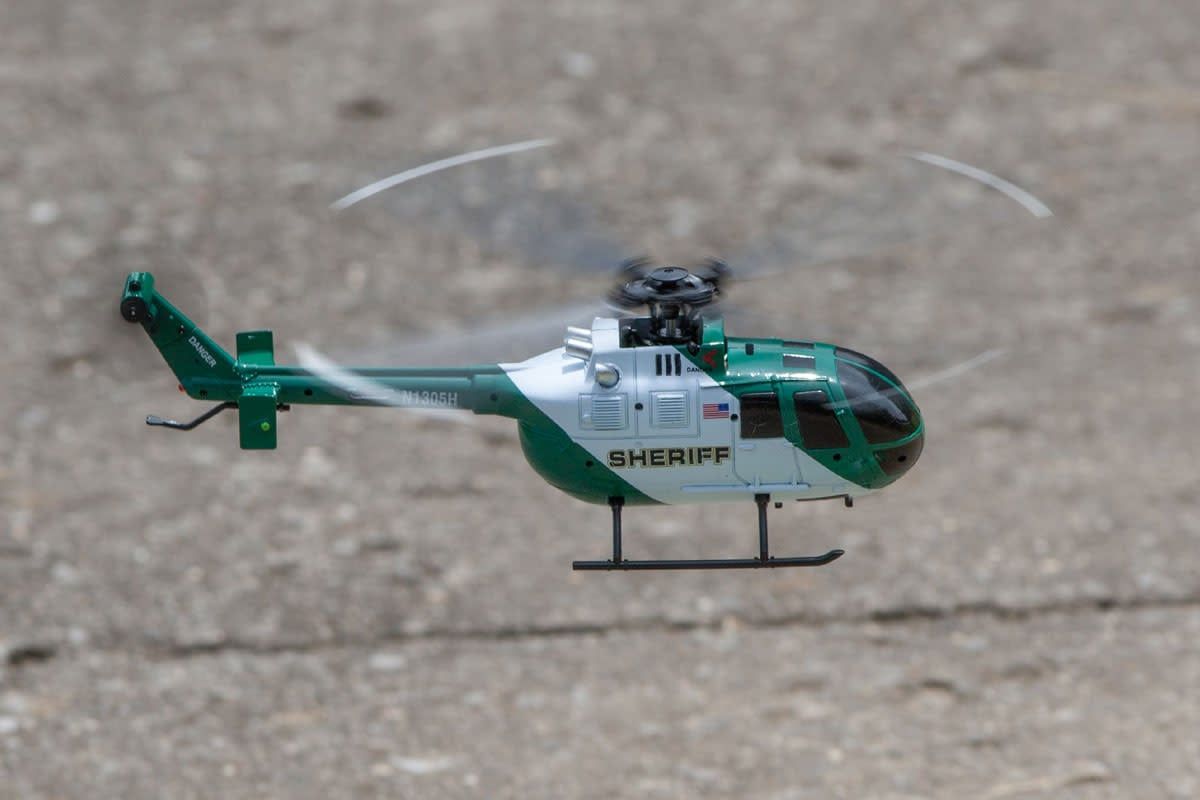 #RGR6052 Rage RC Hero-Copter, 4-Blade RTF Helicopter; Sheriff