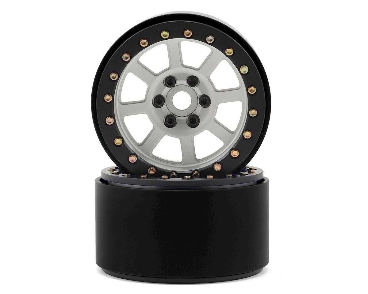 #SSD00160 SSD RC 2.2 Wide Assassin Beadlock Wheels (Silver) (2)