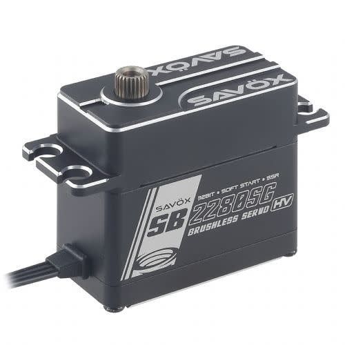 #SB-2280SG Savox  High Voltage Brushless Steel Gear Monster Torque Servo with Soft Start, 0.12sec / 833.2oz @ 8.4V