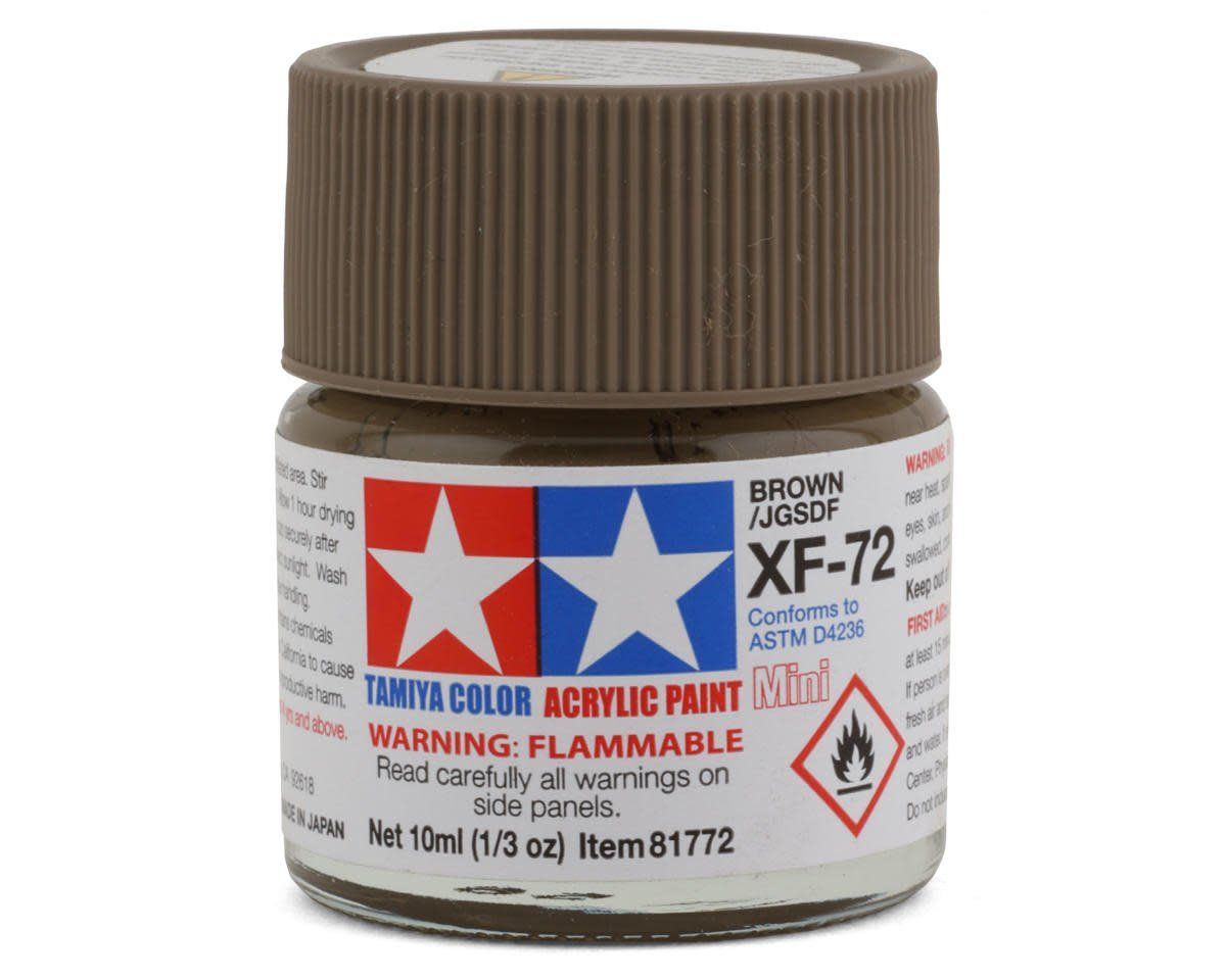 #81772 Tamiya XF-72 Flat Brown Acrylic Paint (10ml)