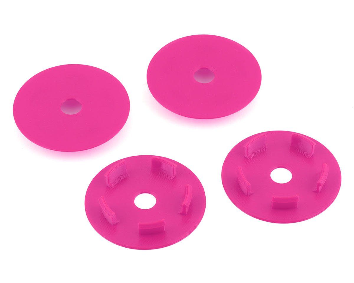 #WMTSWDP Webster Mods Solid Spoked Wheel Mud Plugs for Traxxas Slash (Pink) (4)