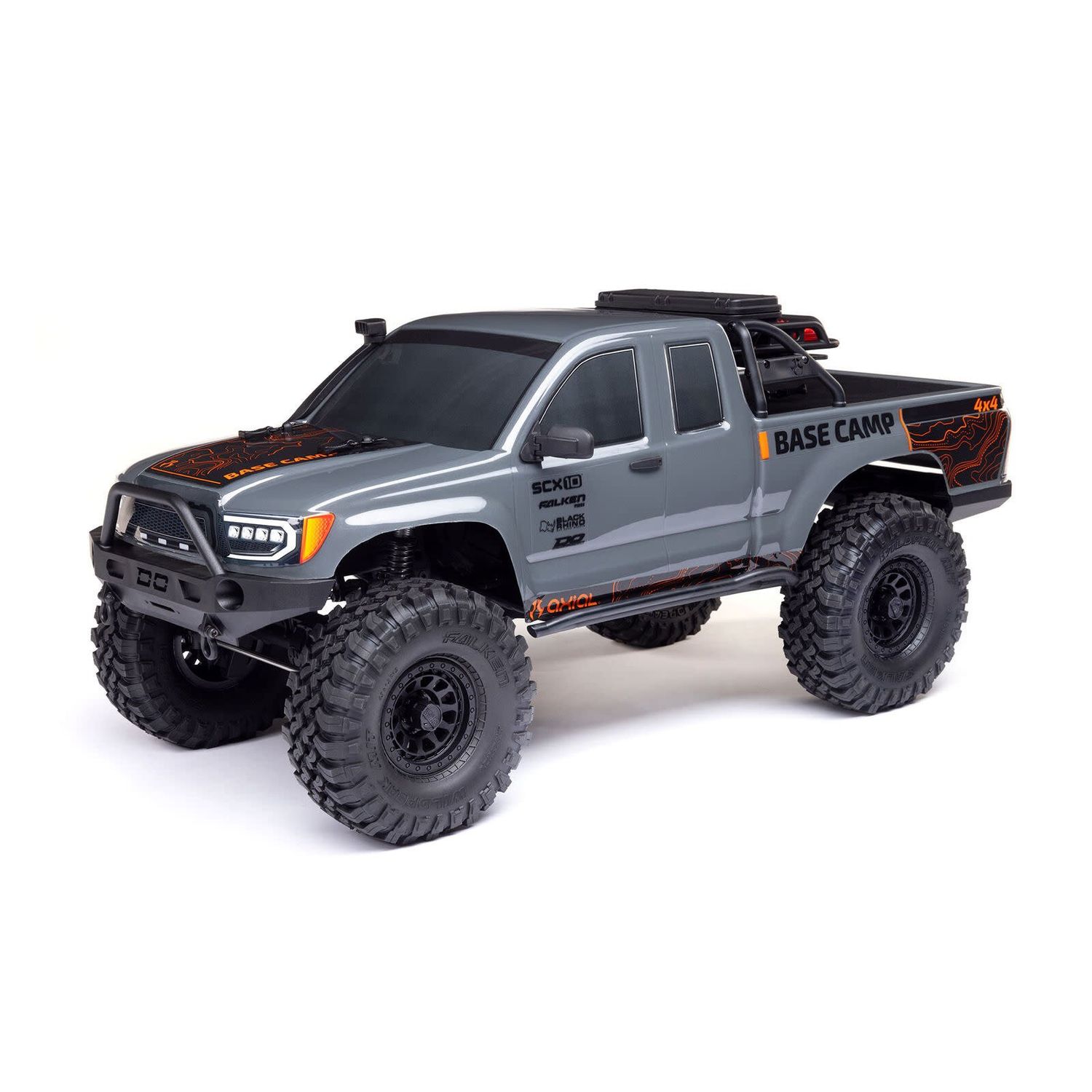 #AXI-1375T2 Axial 1/10 SCX10 III Base Camp 4X4 Rock Crawler Brushed RTR, Gray