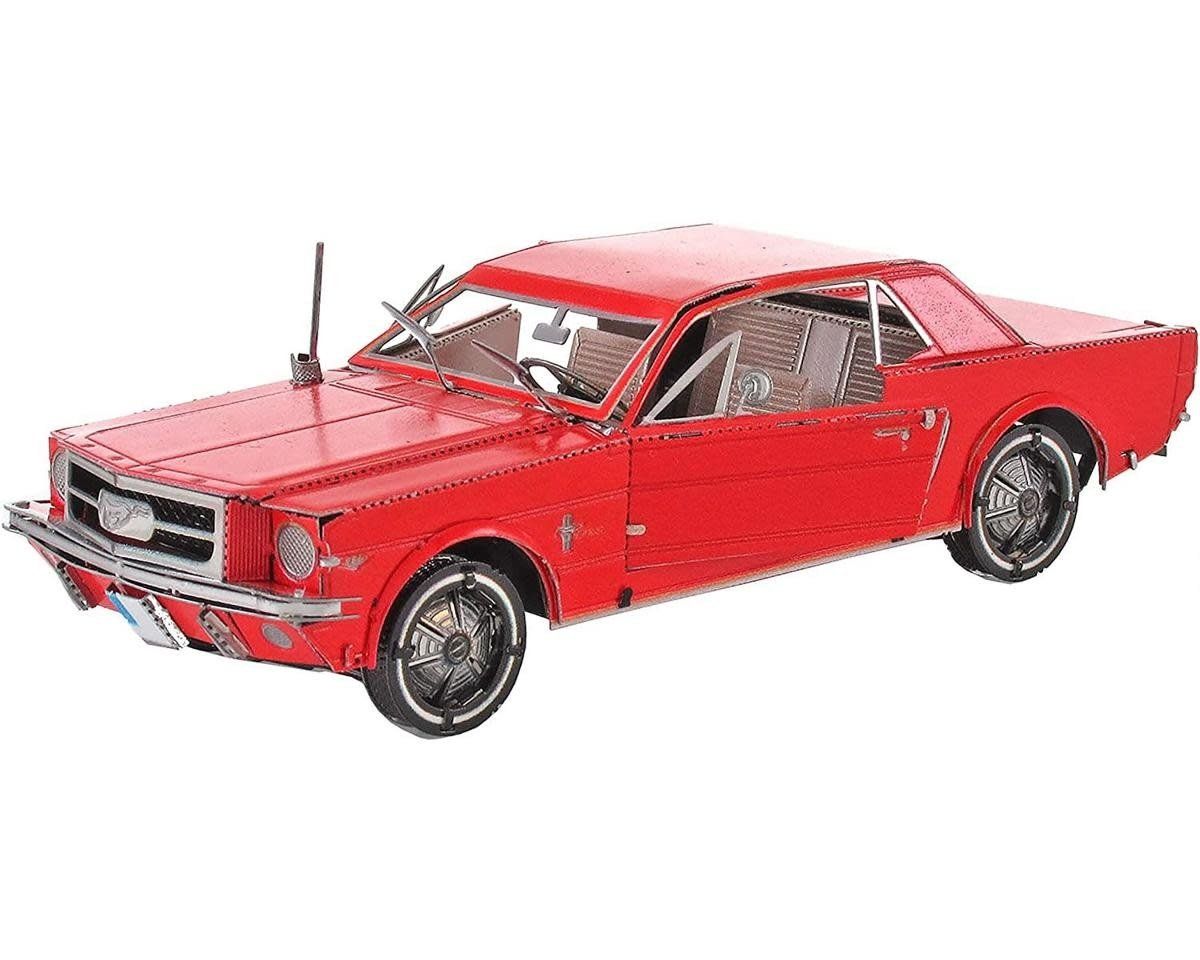 #FSCMMS056C Fascinations 1965 Ford Mustang 3D Metal Model Kit (Red)