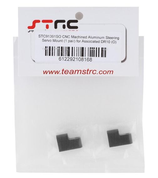 #STC91391SBK  ST Racing Concepts Associated DR10 Aluminum Steering Servo Mount (Black)