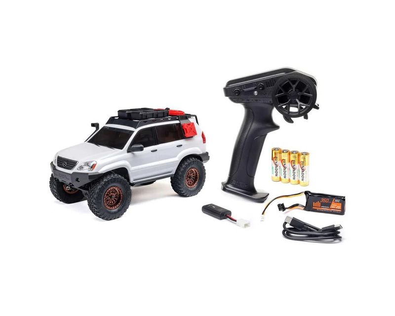 #AXI-1532T1 Axial 1/24 SCX24 Lexus GX 470 4X4 Rock Crawler RTR, White