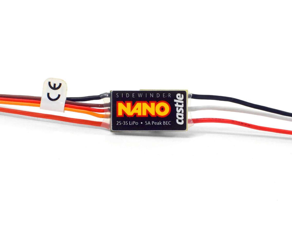 #010-0176-00 Castle Creations Sidewinder Nano Micro Brushless/Brushed ESC (12.6V)