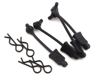#AR390165 / ARAC3445  Arrma 1/10 Body Clip Retainer (Black) (4)
