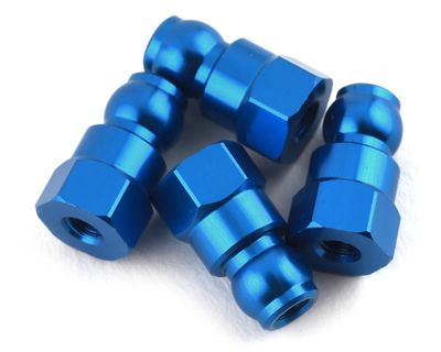 #92159 Team Associated RC10B74 10mm Shock Bushing (Blue) (4)